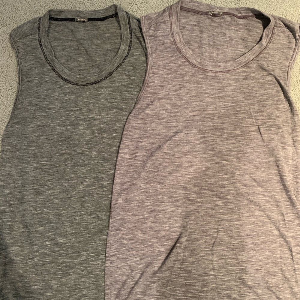 Slv less Monrow t-shirts